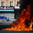 French high school students protest in France