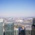 View to East London from One Canada Square, canary wharf, London Uk