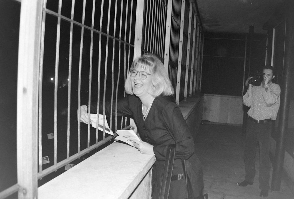 Julienne Bušić 1995. godine, nakon izlaska iz američkog zatvora | Author: Patrik Macek/ PIXSELL