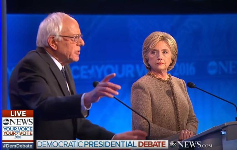 Hillary Clinton i Bernie Sanders | Author: YouTube screenshot