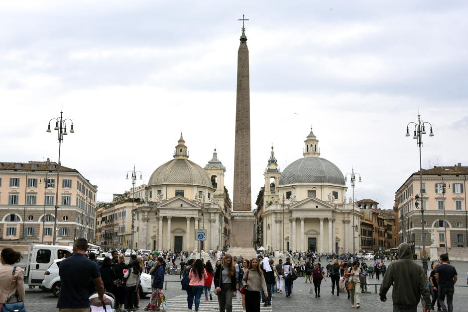 Egipatski obelisk u Rimu na Piazza del Popolo | Author: Waltraud Grubitzsch/DPA/PIXSELL