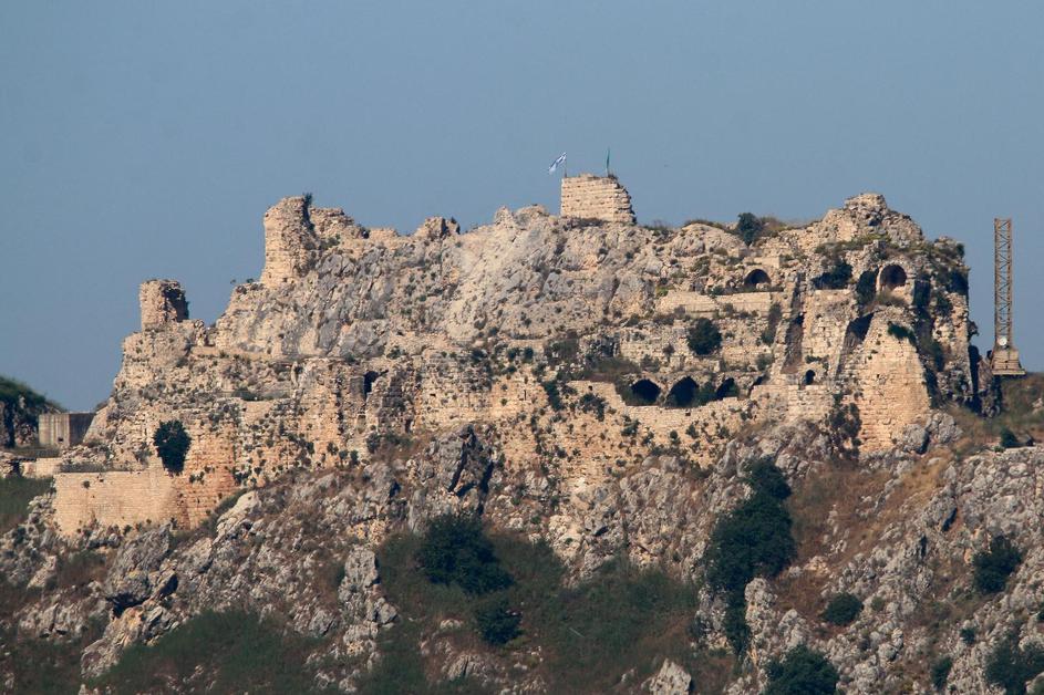 Beaufort Castle in southern Lebanon, as seen from Marjayoun