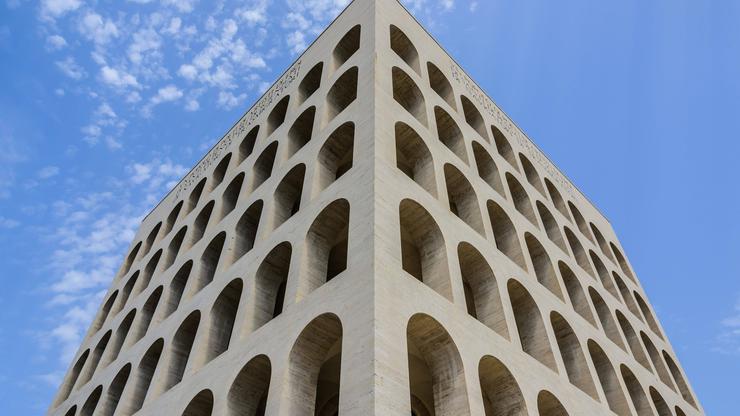 Rom, Palazzo della Civilta Italiana, Ernesto Lapadula, Giovanni Guerrini, Mario Romano // Rome, Palazzo della Civilta It