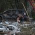 Aftermath of overnight Russian missile and drone strikes, in Kyiv