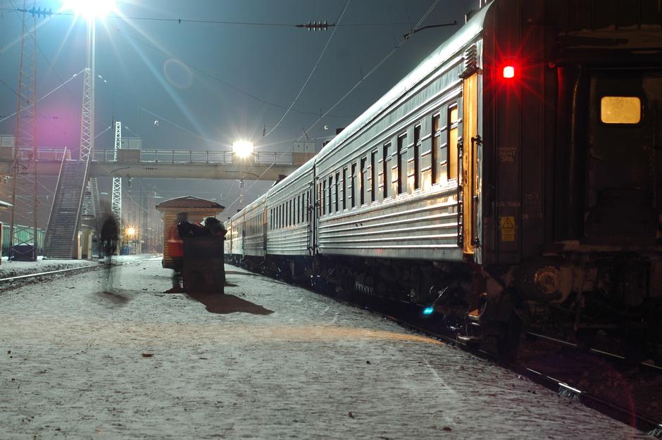 Vlak u snijegu Transsibirske željeznice | Author: HJ van W/Flickr