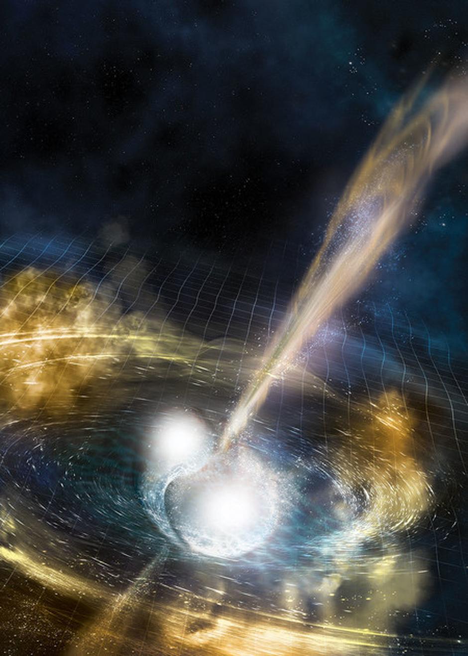 Sudar neutronskih zvijezda, umjetnički prikaz | Author: NSF/LIGO/Sonoma State University/A.Simonnet