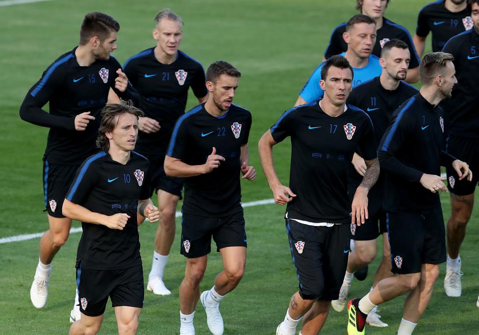 Luka Modrić na treningu reprezentacije uoči finalne utakmice s Francuskom | Author: Igor Kralj/PIXSELL