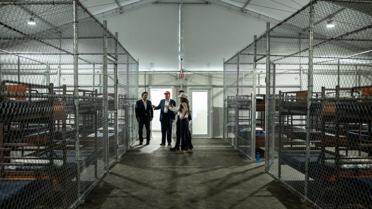 Trump Tours 'Alligator Alcatraz' Immigration Center