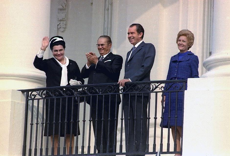 Tito, Jovanka Broz i Nixona | Author: White House
