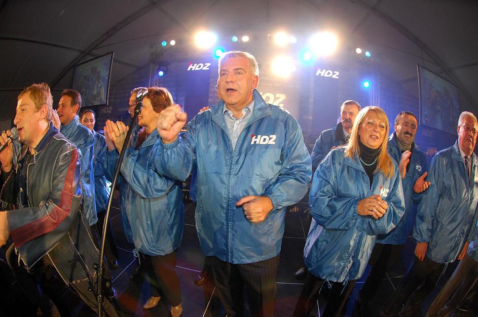 Zagreb: Predizborna kampanja HDZ-a za parlamentarne izbore 2007. godine