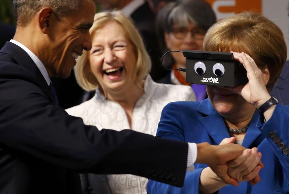 Obama i Merkel u virtualnoj stvarnosti | Author: Reuters/Pixsell