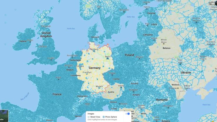 Google Street View u Europi