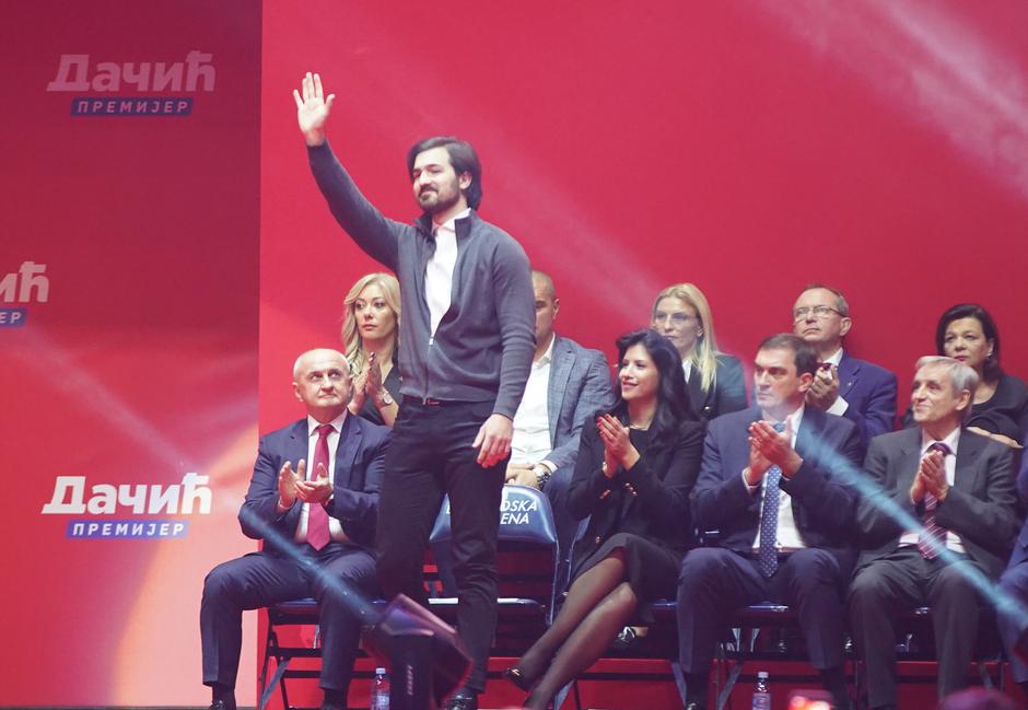 Beograd: Središnja izborna konvencija Socijalističke partije Srbije, na skupu se okupljenima obratio i unuk Slobodana Miloševića, Marko, koji je treći na listi | Author: Antonio Ahel