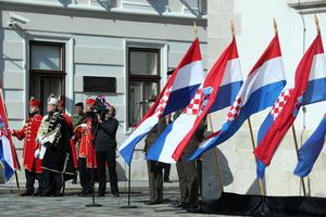 Zagreb: Velika smjena straže Počasno-zaštitne bojne na Markovom trgu