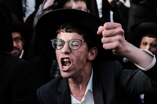 Ultra Orthodox Jews Protest Draft in Jerusalem