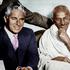 Mahatma Gandhi with Charlie Chaplin, 22 September 1931, old vintage 1900s picture