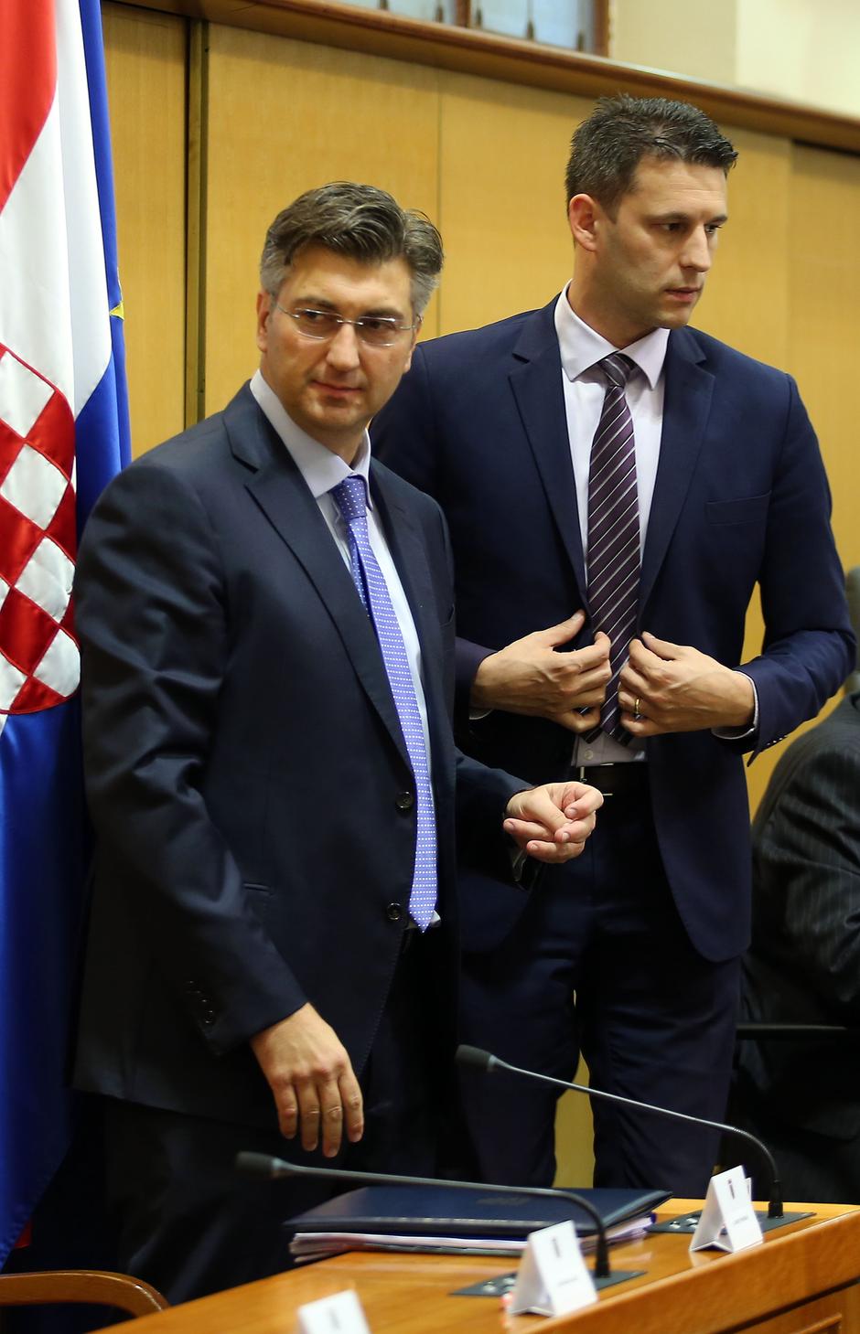 Andrej Plenković i Božo Petrov | Author: Jurica Galoic (PIXSELL)