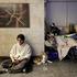 People shelter in a metro station during Russian missile and drone attacks in Kyiv