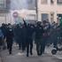French high school students protest in France