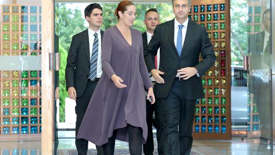 Predsjednik HDZ-a Andrej Plenković stigao je u Ured predsjednice