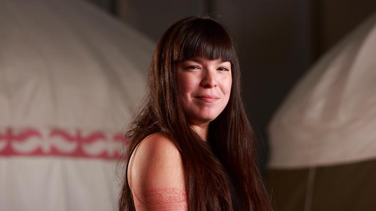 Edinburgh, Scotland, UK. 20th Aug, 2017. Day 9 Edinburgh International Book Festival. Pictured: Natasha Kanapé Fontaine, Innu poet. Born in Pessamit, Quebec. Pako Mera/Alamy Live News. Credit: Pako Mera/Alamy Live News