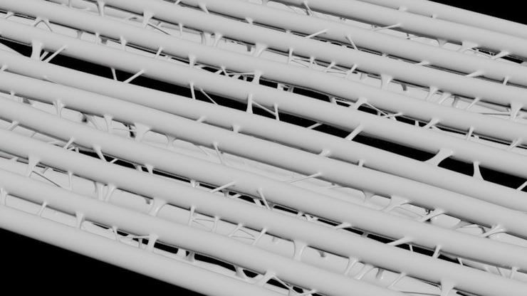 Mikroskopski prikaz nanoporozne tkanine "koja hladi"