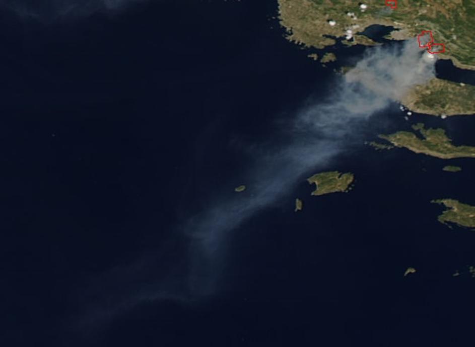NASA-ine slike požara u Hrvatskoj