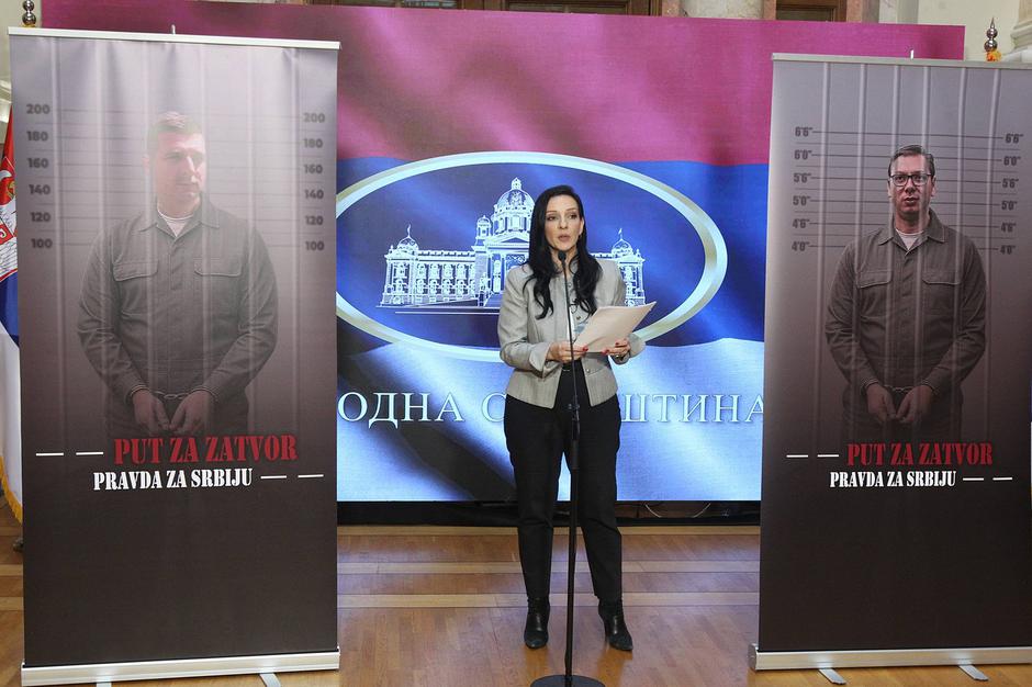 Belgrade Tepic Accuses Alta Bank Owner of Money-Laundering at Parliament Press Briefing | Author: Profimedia