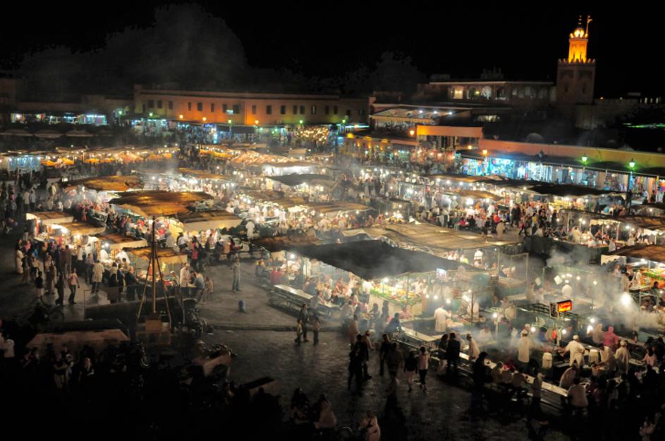 Food market u Marrakechu
