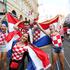 Navijači u Zagrebu uoči finalne utakmice Hrvatska Francuska