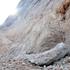 The last piece of glacier ice is seen on the highest mountain in Slovenia, Mount Triglav