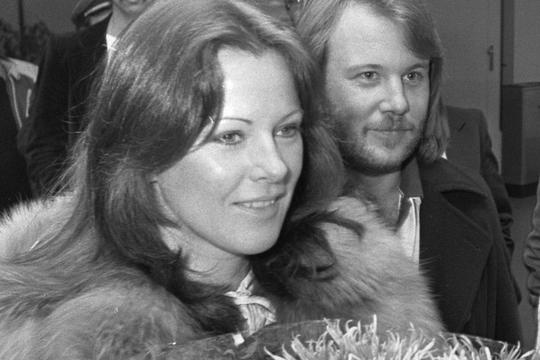 Frida Lyngstad and Benny Andersson in the Netherlands;