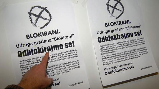 Slavonski Brod: Predstavnici Udruge Blokirani predstavili građanima svoje aktivnosti