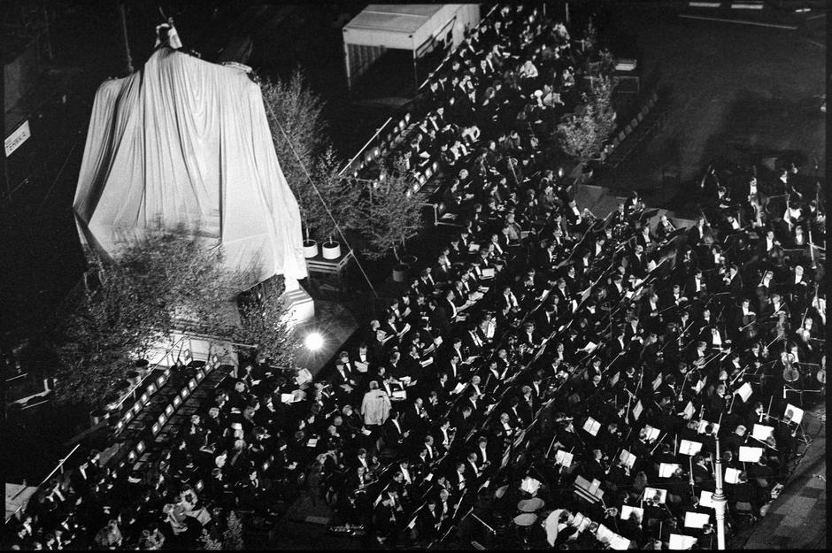 Zagreb: Svečano otkrivanje spomenika banu Josipu Jelačiću na istoimenom trgu, 15. listopada 1990. | Autor: Josip Bistrović/PIXSELL