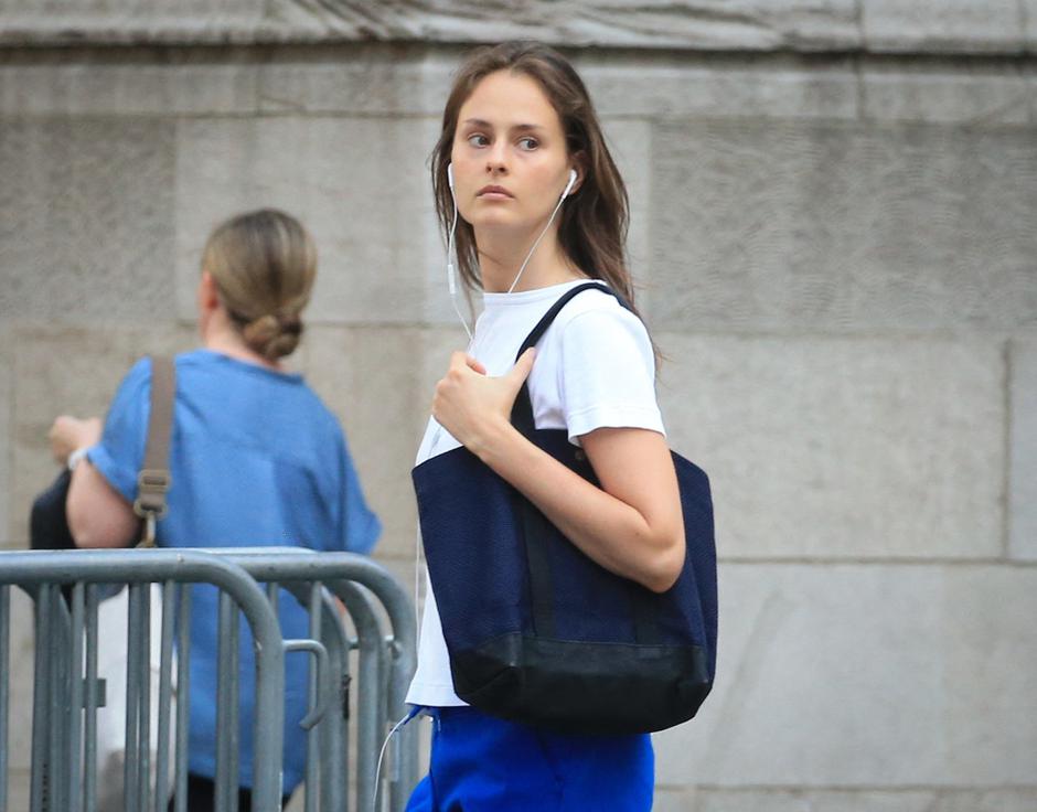 EXCLUSIVE: Jeffrey Epstein's last girlfriend, Karyna Shuliak, out for a stroll in New York City. | Author: 