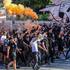 Split: Korteo Torcide prema stadionu Poljud