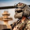 Capt. Heni, attached to Charlie Company, 3-82 General Support Aviation Battalion, 82nd Combat Aviation Brigade, 82nd Airborne Division, stands for portraits on Al Asad Airbase, Iraq, May 01, 2024. The 82nd Combat Aviation Brigade deployed in support of Op