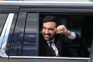 Zohran Mamdani leads Community Rally at Hillside Avenue Park Ahead of Election Day, New York, USA - 01 Nov 2025