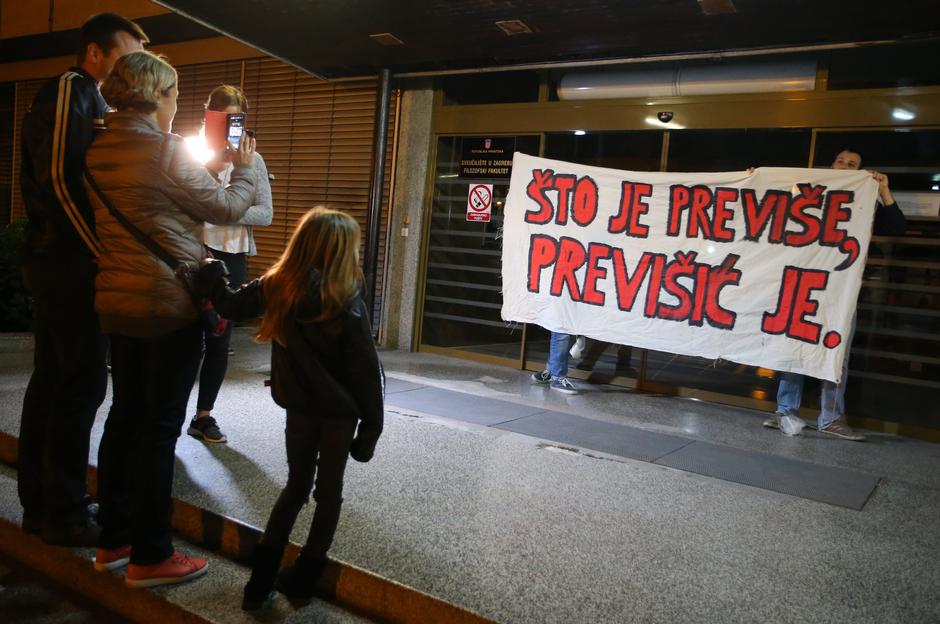 Prosvjed studenata Filozofskog | Author: Jurica Galoic (PIXSELL)