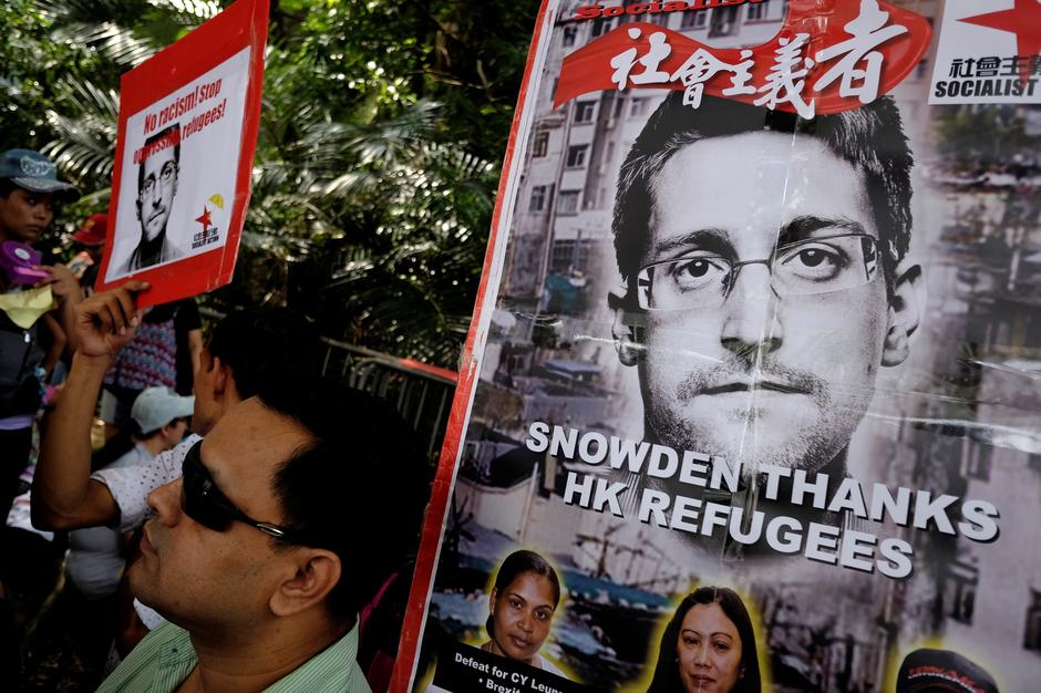 Prosvjed za Snowdenovo pomilovanje | Author: BOBBY YIP/REUTERS/PIXSELL