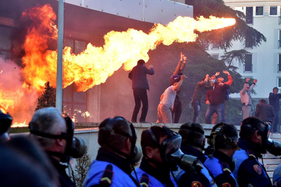Demonstracije u Tirani | Author: Florion Goga/REUTERS/PIXSELL