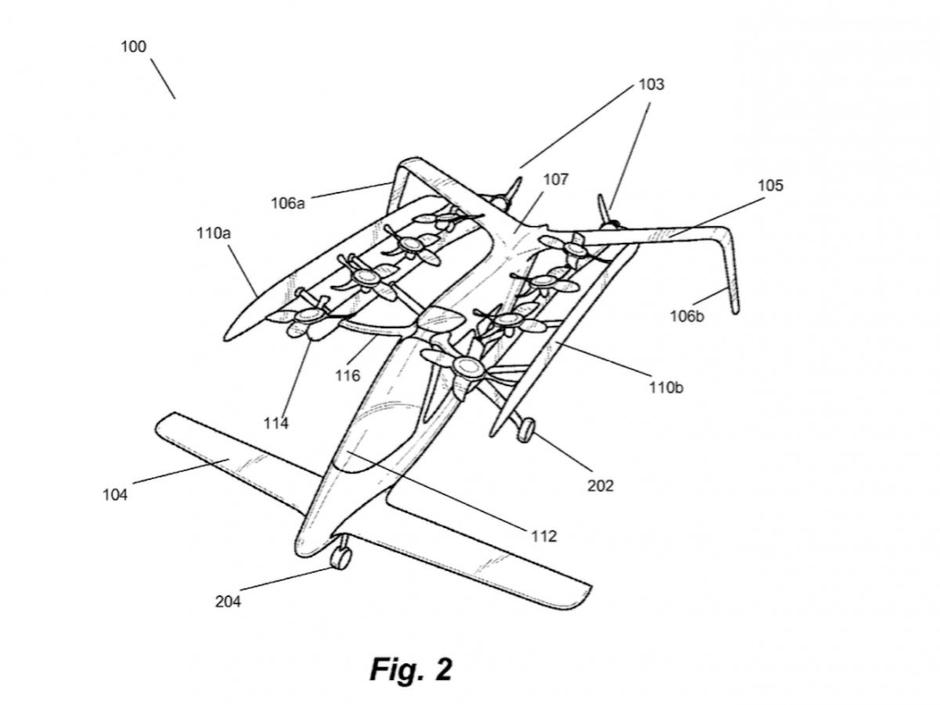 Zee.Aero prototip | Author: United States Patent and Trademark Office