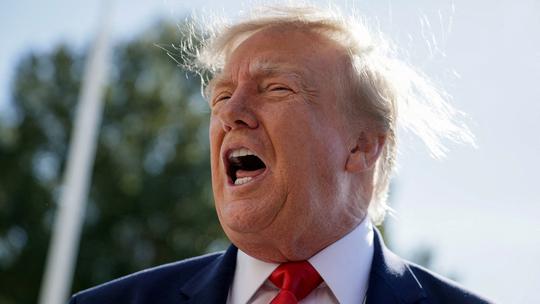 US President Trump departs the White House en route to Fort Myers, FL
