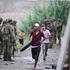 Migrants from Morocco arrive at the Spanish border in Ceuta