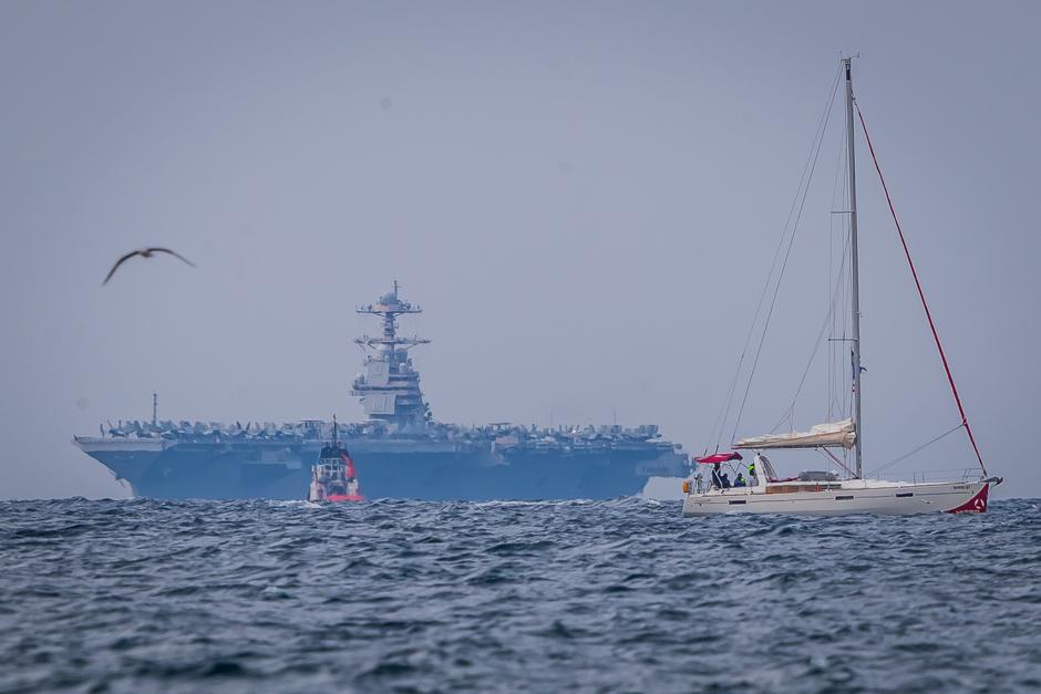 Najveći ratni brod ikada sagrađen, USS Gerald R. Ford, uplovio ispred Splita  | Author: Ivana Ivanovic/PIXSELL