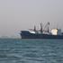 Vessels in the Strait of Hormuz near the beach of Bandar Abbas