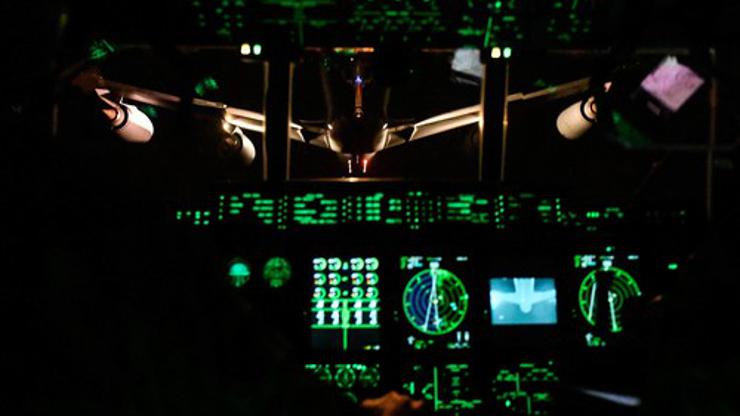 Pilots from the 9th Special Operations Squadron command an MC-130J Commando II while it is refueled by a KC-135 Stratotanker during Emerald Warrior/Trident at Naval Air Station North Island, Calif., January 23, 2019. Emerald Warrior/Trident is the largest