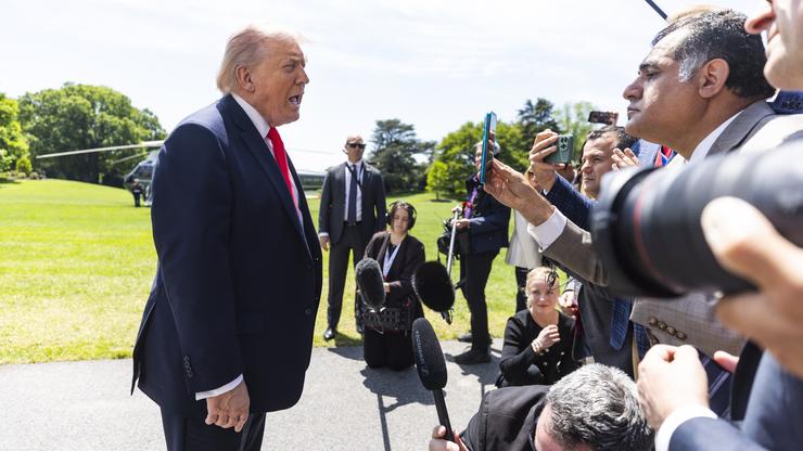 President Donald Trump Departs The White House