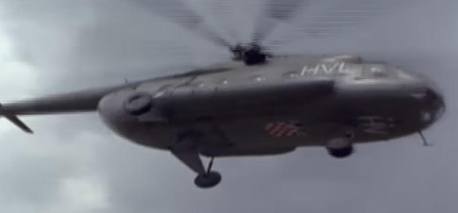 Helikopter HRZ korišten za potrebe snimanja filma Vlak smrti | Author: Screenshot Youtube