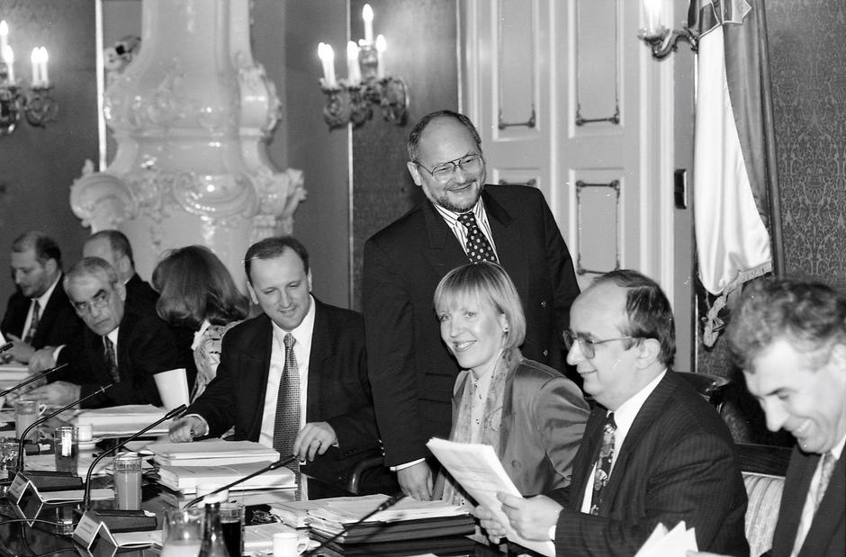 Zagreb: Održan sastanak Vlade i Saborskih odbora, 7.12.1995. | Author: Josip Bistrovic/PIXSELL